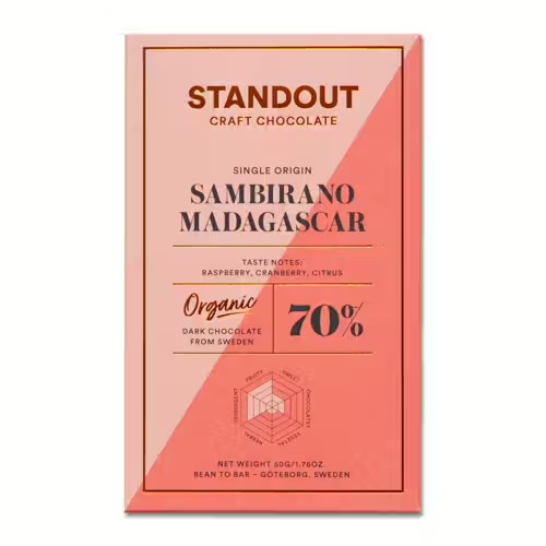 STANDOUT CHOCOLATE - Sambirano, Madagascar 70% BIO